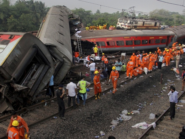 rescuers work at the site of passenger trains accident june 3 2023 photo ap